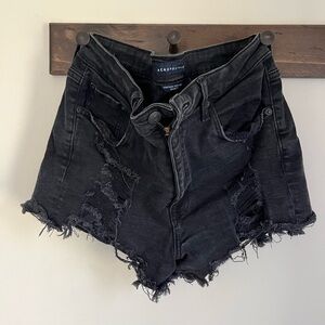 Aeropostale Vintage High Rise Shorty Jean Shorts